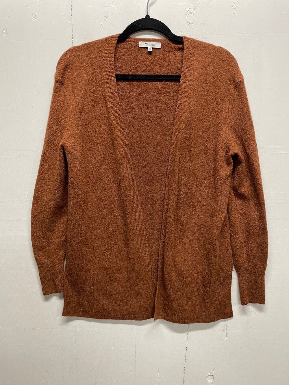 Madewell Womens Cardigan Sweater Sienna - Long Sleeve Open Front Slit XS